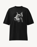 Doberman Oversized High Neck T-Shirt