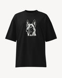 Belgian Malinois Oversized High Neck T-Shirt