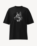 German Shepherd Oversized High Neck T-Shirt