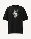 Husky Oversized High Neck T-Shirt
