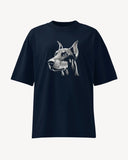 Doberman Oversized High Neck T-Shirt