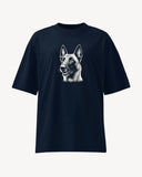 Belgian Malinois Oversized High Neck T-Shirt