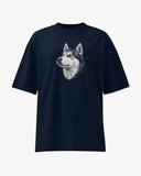 Husky Oversized High Neck T-Shirt